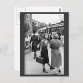 Midden in Moskou. 50s postkaart (Voorkant / Achterkant)