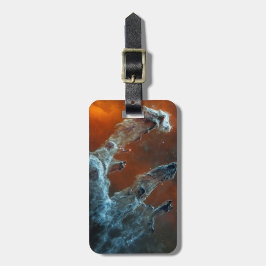 Midden-infrarood de pijlers van de schepping. bagagelabel (Voorkant verticaal)