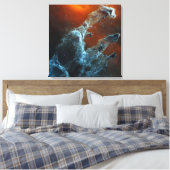 Midden-infrarood de pijlers van de schepping. canvas afdruk (Insitu (Slaapkamer))
