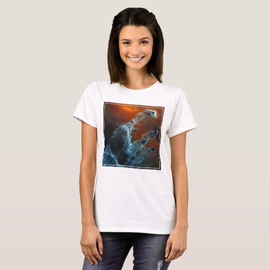 Midden-infrarood de pijlers van de schepping. t-shirt (Voorkant volledig)