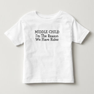Midden kind Ik ben de reden dat we vandaag regels  Kinder Shirts