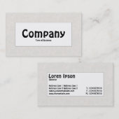 Midden label - canvas look (Voorkant / Achterkant)