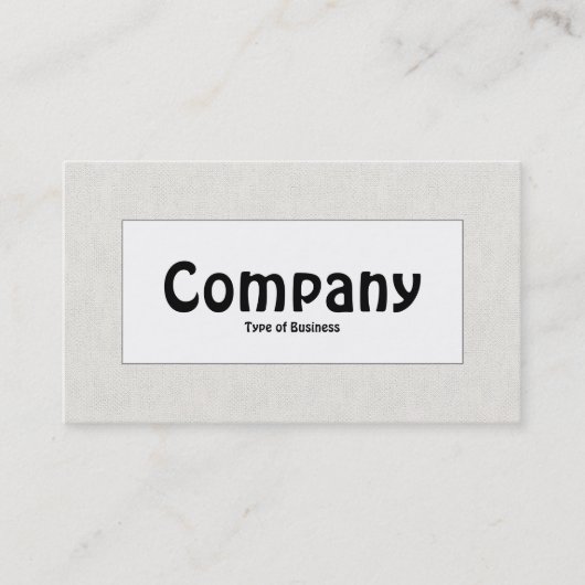 Midden label - canvas look (Voorkant)