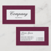 Midden label - Dark Crimson Fabric Textuur (Voorkant / Achterkant)