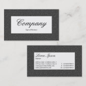 Midden label - donkergrijze reliëftextuur (Voorkant / Achterkant)