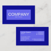 Midden label - Elektrisch blauw met blauw 00099 (Voorkant / Achterkant)