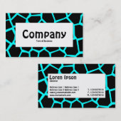 Midden label - Go Giraffe Cyan Blue (Voorkant / Achterkant)