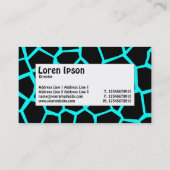 Midden label - Go Giraffe Cyan Blue (Achterkant)