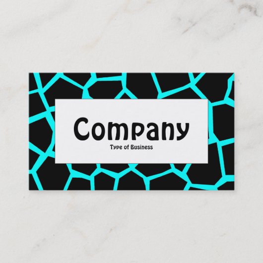 Midden label - Go Giraffe Cyan Blue (Voorkant)