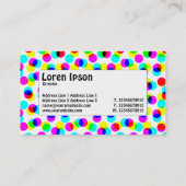 Midden-label - Kleur halftoonpatroon Visitekaartje (Achterkant)