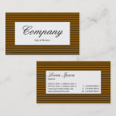 Midden label - Lined Pattern - Black and Oranje (Voorkant / Achterkant)