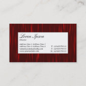 Midden-label - Red Streaks Abstract Visitekaartje (Achterkant)