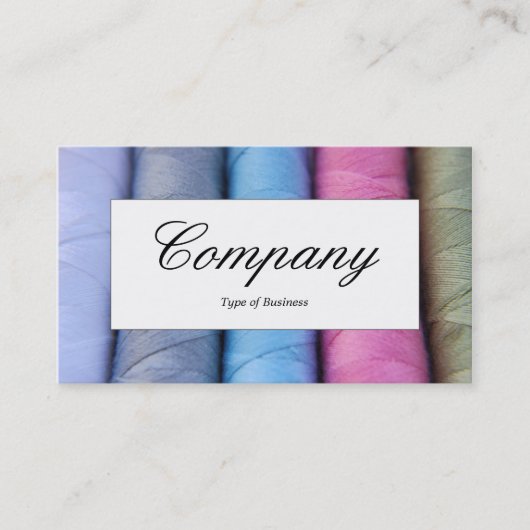 Midden-label - Regels van katoen Visitekaartje (Voorkant)