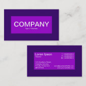 Midden-label - schaduwen van Paars Visitekaartje (Voorkant / Achterkant)