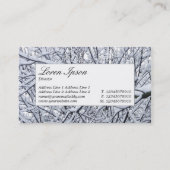 Midden label - Snowy Branches (Achterkant)