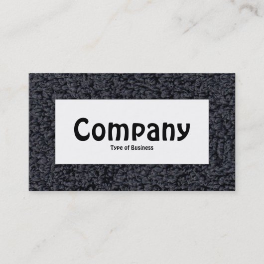Midden-label - Wooly tapijt Visitekaartje (Voorkant)