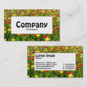 Midden-label - Zee Tulpen II Visitekaartje (Voorkant / Achterkant)