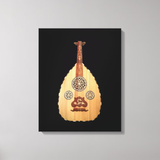Midden-Oosten Lute Elegant Oud Canvas Afdruk