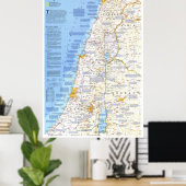 "Midden-Oosten: MIP 1989 Heilige Land ... Poster (Thuiskantoor)