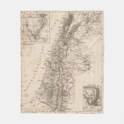 Midden-Oosten, Palestina Fleece Deken (Voorkant)