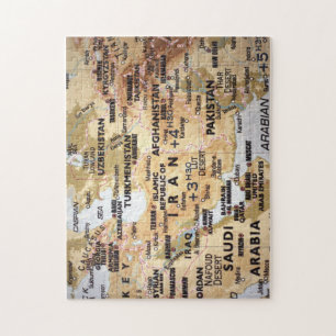 Midden-Oostenkaart Puzzle Legpuzzel