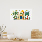 Midden-Oosterse architectuur Poster (Keuken)