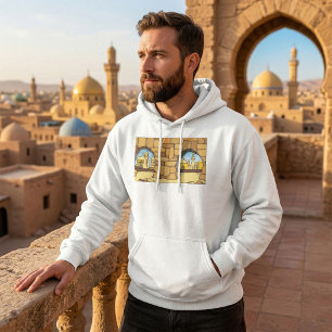 Midden-Oosterse woestijnstad door oude boog Hoodie