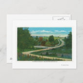 Midden-Ravine Uitzicht van het slagveld van Sarato Briefkaart (Voorkant / Achterkant)