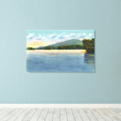 Midden-Saranac Uitzicht Mount Ampersand Canvas Afdruk (Insitu (Houten vloer))