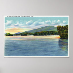Midden-Saranac Uitzicht Mount Ampersand Poster