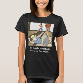 Midden-schoolmile Mannen Black T-shirt