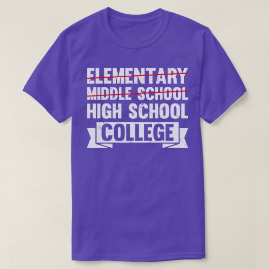 Midden-schoolse Afstuderen Junior High Afstuderen T-shirt (Design voorkant)
