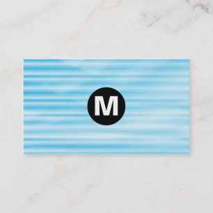 Midden-spotmonogram - Blauwe rimpel Visitekaartje