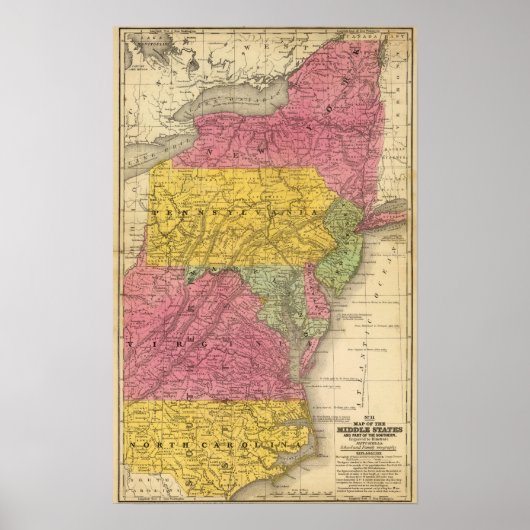 Midden-Staten, Verenigde Staten Poster (Voorkant)