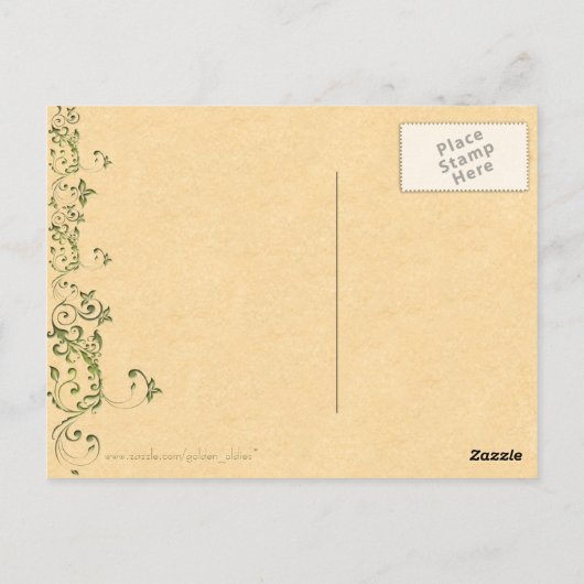  midden-Summers Night Dream Briefkaart (Achterkant)