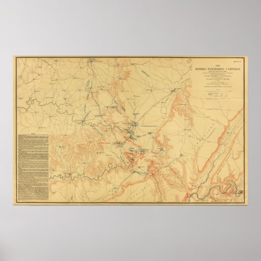 Midden-Tennessee-campagne Poster (Voorkant)