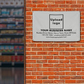 Midden Uitgelijnde Zakelijke Merknaam op Grijze Re Spandoek