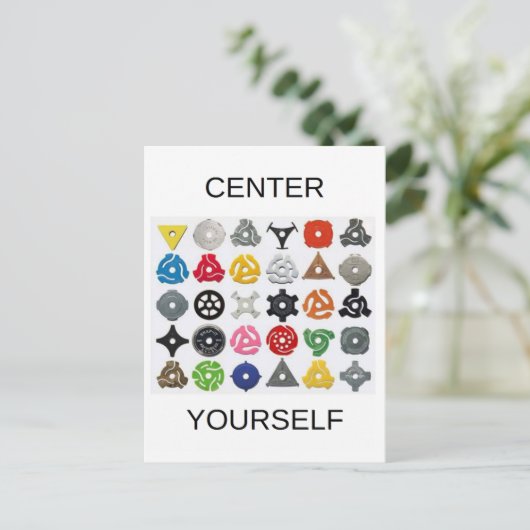 Midden uzelf briefkaart (Staand voorkant)