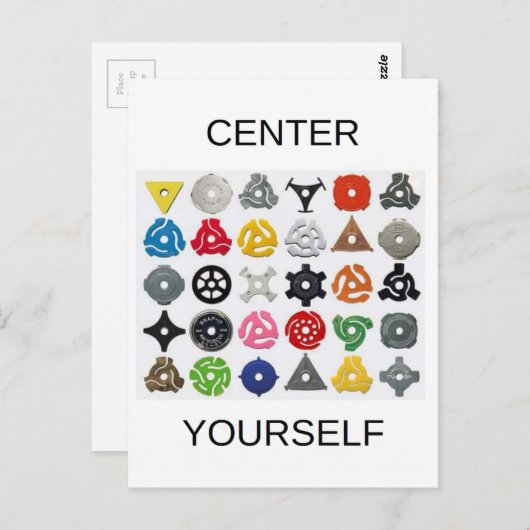 Midden uzelf briefkaart (Voorkant / Achterkant)