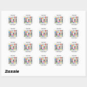 Midden uzelf ronde sticker (Vel)