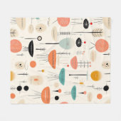 midden van de eeuw fleece deken (Voorkant (Horizontaal))