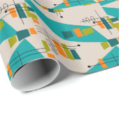 Midden van de eeuw Moderne Abstracte #55 Cadeaupapier (Rol Hoek)