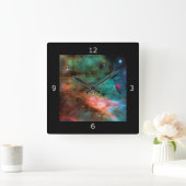 Midden van de Swan Nebula Vierkante Klok (Huis)