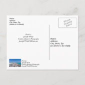 Midden Van Shell Island Jetty Beterschap Ansichtka Briefkaart (Achterkant)