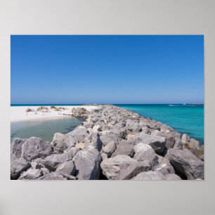Midden van Shell Island Jetty Poster