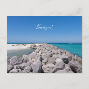 Midden Van Shell Island Steiger Bedankkaart Briefkaart
