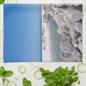 Midden van Shell Island steiger keukenhanddoek (Gevouwen)