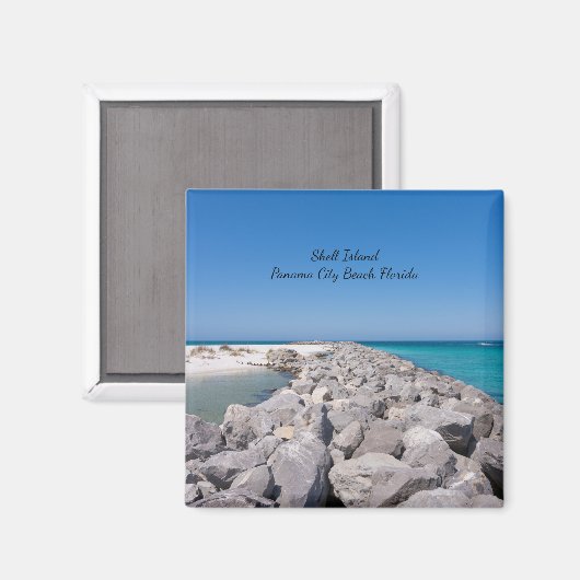 Midden van Shell Island steiger magneet (Voorkant / Achterkant)