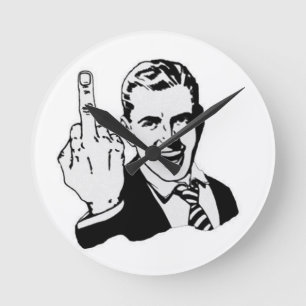 Midden-vingerklokontwerp Ronde Klok