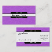 Middenband 5 — Paarse papierstructuur Visitekaartje (Voorkant / Achterkant)